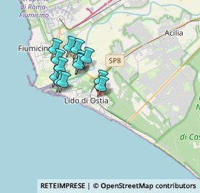 Mappa Piazza Tolosetto Farinati degli Uberti - Box, 00122 Lido di Ostia RM, Italia (3.08)