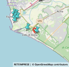 Mappa Piazza Tolosetto Farinati degli Uberti - Box, 00122 Lido di Ostia RM, Italia (5.58)