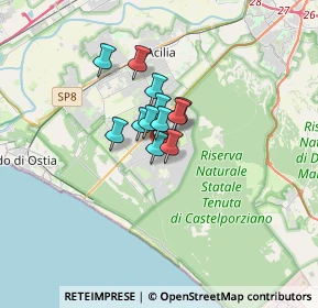 Mappa Viale di Castel Porziano, 00124 Roma RM, Italia (1.86583)