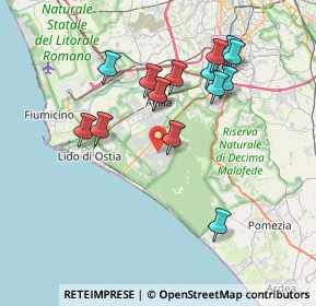 Mappa Viale di Castel Porziano, 00124 Roma RM, Italia (7.53)