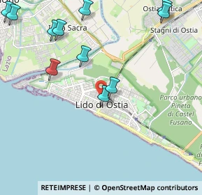 Mappa 00100 Lido di Ostia RM, Italia (2.83727)