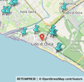 Mappa 00100 Lido di Ostia RM, Italia (2.56667)
