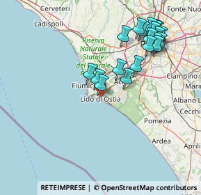 Mappa 00100 Lido di Ostia RM, Italia (17.7085)