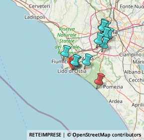 Mappa 00100 Lido di Ostia RM, Italia (13.13333)