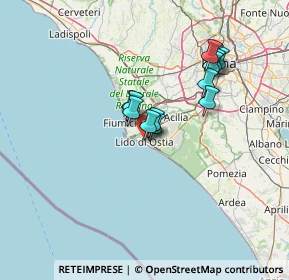 Mappa 00100 Lido di Ostia RM, Italia (11.69846)