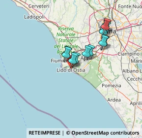 Mappa 00100 Lido di Ostia RM, Italia (11.93083)