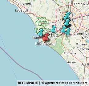 Mappa 00100 Lido di Ostia RM, Italia (13.76933)