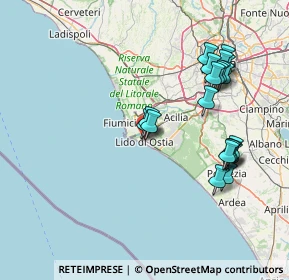 Mappa 00100 Lido di Ostia RM, Italia (16.8105)