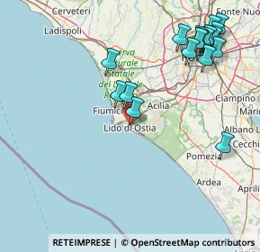 Mappa 00100 Lido di Ostia RM, Italia (20.92889)