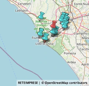 Mappa 00100 Lido di Ostia RM, Italia (13.009)