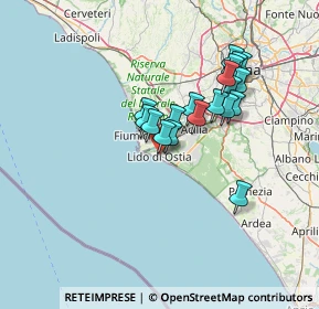 Mappa 00100 Lido di Ostia RM, Italia (12.16947)