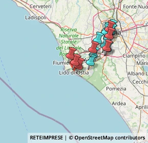 Mappa 00100 Lido di Ostia RM, Italia (13.90882)