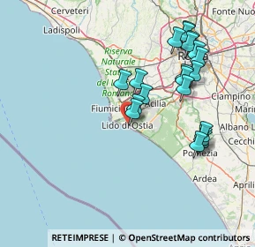 Mappa 00100 Lido di Ostia RM, Italia (15.9885)