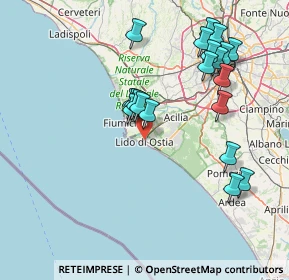 Mappa 00100 Lido di Ostia RM, Italia (16.7285)