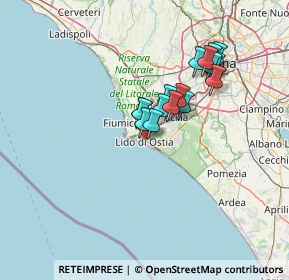 Mappa 00100 Lido di Ostia RM, Italia (11.21563)