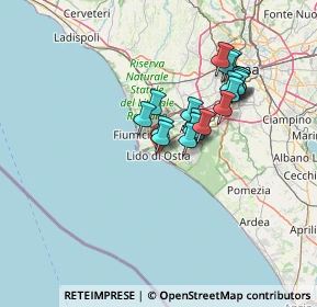 Mappa 00100 Lido di Ostia RM, Italia (11.7775)