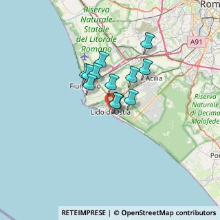 Mappa Via delle Baleniere, 00122 Lido di Ostia RM, Italia (4.81)