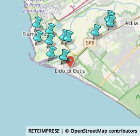 Mappa 00100 Lido di Ostia RM, Italia (4.01846)