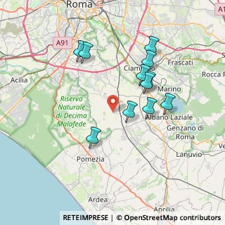 Mappa Municipio Roma IX, 00134 Spregamore RM, Italia (7.24545)