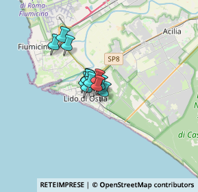 Mappa Via del Gazometro, 00122 Lido di Ostia RM, Italia (1.915)