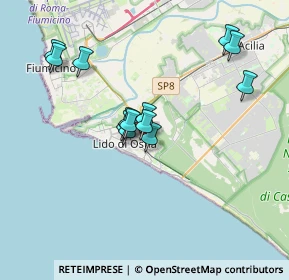 Mappa Via del Gazometro, 00122 Lido di Ostia RM, Italia (3.36846)