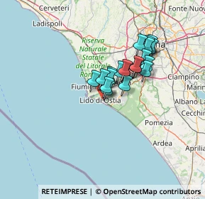 Mappa Via Galli della Mantica, 00122 Lido di Ostia RM, Italia (10.2575)