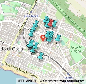 Mappa Via Galli della Mantica, 00122 Lido di Ostia RM, Italia (0.32)