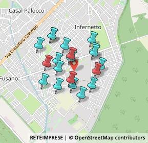Mappa Via Cardano, 00124 Roma RM, Italia (0.6985)