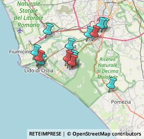 Mappa Via Cardano, 00124 Roma RM, Italia (6.04688)