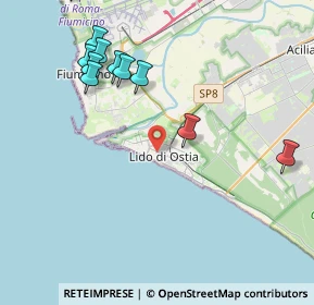 Mappa Via dei Bragozzi, 00100 Lido di Ostia RM, Italia (5.41)