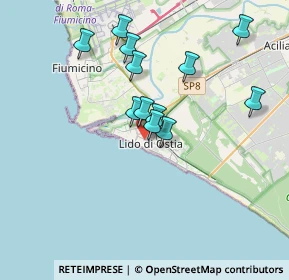 Mappa Via dei Bragozzi, 00100 Lido di Ostia RM, Italia (3.34917)
