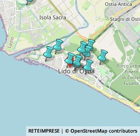 Mappa Via dei Bragozzi, 00100 Lido di Ostia RM, Italia (1.25545)