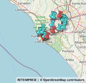 Mappa Via dei Bragozzi, 00100 Lido di Ostia RM, Italia (12.047)