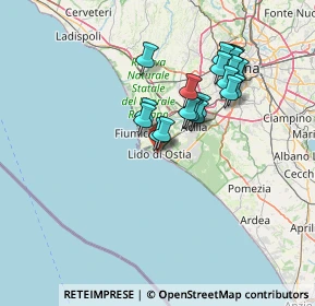 Mappa Via dei Bragozzi, 00100 Lido di Ostia RM, Italia (13.215)
