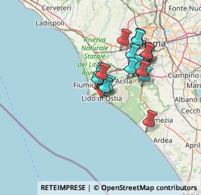 Mappa Via dei Bragozzi, 00100 Lido di Ostia RM, Italia (11.7875)