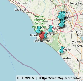 Mappa Via dei Bragozzi, 00100 Lido di Ostia RM, Italia (15.96474)