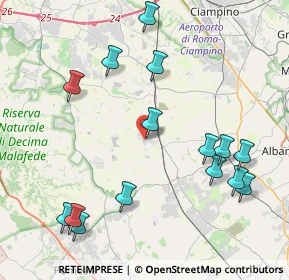 Mappa Via Teora, 00134 Spregamore RM, Italia (4.99333)