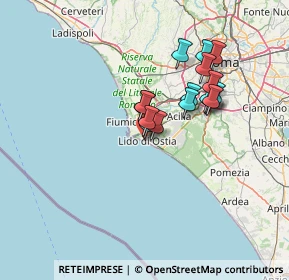 Mappa Via delle Nereidi, 00121 Roma RM, Italia (11.6775)