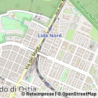 Karte Lido di Ostia