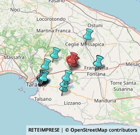 Mappa Via Luis Pasteur, 74023 Grottaglie TA, Italia (11.8085)