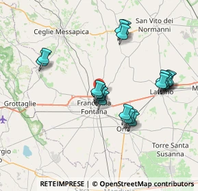 Mappa SP per Ostuni, 72021 Francavilla Fontana BR, Italia (7.62)