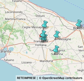 Mappa SP per Ostuni, 72021 Francavilla Fontana BR, Italia (36.83429)