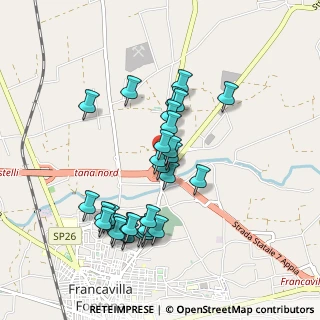 Mappa SP per Ostuni, 72021 Francavilla Fontana BR, Italia (0.92069)