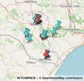 Mappa Strada Provinciale Montescaglioso - Piani, 75024 Montescaglioso MT, Italia (11.8895)