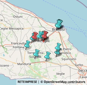 Mappa Via Enna, 72023 Mesagne BR, Italia (9.7845)