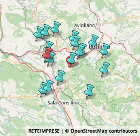Mappa Strada Comunale Campo di Rato, 85050 Satriano di Lucania PZ, Italia (12.88421)