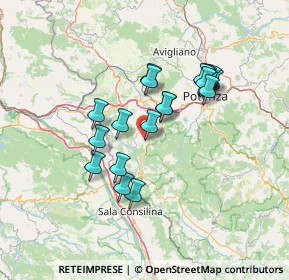 Mappa Strada Comunale Campo di Rato, 85050 Satriano di Lucania PZ, Italia (12.799)