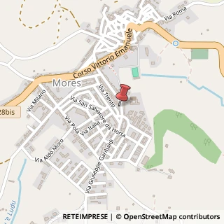 Mappa Via G. Garibaldi, 58, 07013 Mores, Sassari (Sardegna)