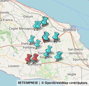 Mappa Via Ludovico Ariosto, 72022 Latiano BR, Italia (11.432)