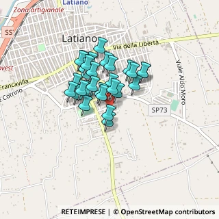 Mappa Via Ludovico Ariosto, 72022 Latiano BR, Italia (0.31379)